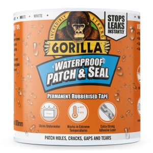   GORILLA WATERPROOF PATCH & SEAL TAPE BIELY 3M X 100MM VODEODOLNÁ ZÁPLATOVACIA A TESNIACA PÁSKA