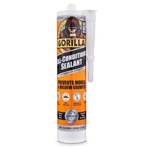Gorilla SEALANT CLEAR Priehľadný silikónový tmel 30 minút 295 ml