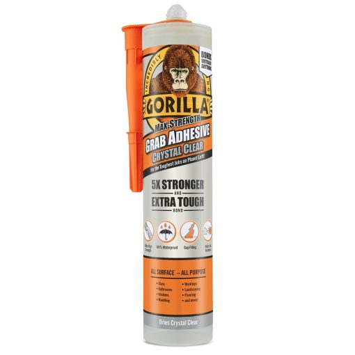 GORILLA GRAB CRYSTAL CLEAR KRYŠTÁLOVO ČISTÁ EXTRA SILNÉ STAVEBNÉ LEPIDLO 30 S 270ML
