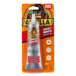   GORILLA CONTACT ADHESIVE CLEAR KRIŠTÁĽOVO ČÍRE UNIVERZÁLNE KONTAKTNÉ LEPIDLO 75 G