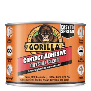   GORILLA CONTACT ADHESIVE CLEAR KRIŠTÁĽOVO ČÍRE UNIVERZÁLNE KONTAKTNÉ LEPIDLO 250 ML