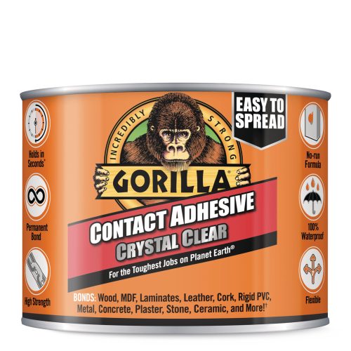GORILLA CONTACT ADHESIVE CLEAR KRIŠTÁĽOVO ČÍRE UNIVERZÁLNE KONTAKTNÉ LEPIDLO 250 ML