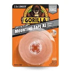   GORILLA MOUNTING TAPE XL KRIŠTÁĽOVO ČÍRA OBOJSTRANNÁ LEPIACA PÁSKA 2,5CMX3,8M