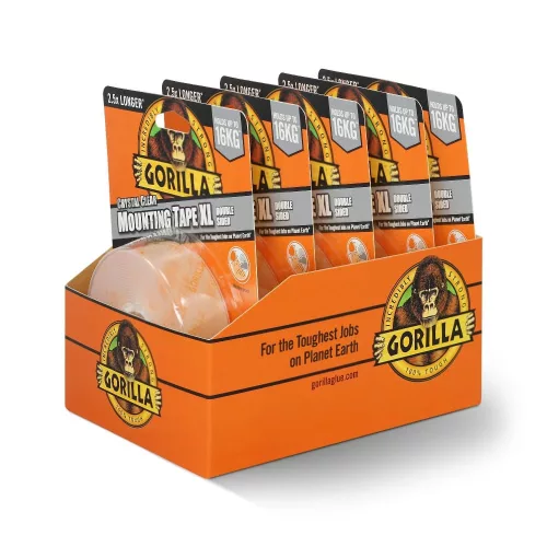 GORILLA MOUNTING TAPE XL KRIŠTÁĽOVO ČÍRA OBOJSTRANNÁ LEPIACA PÁSKA 2,5CMX3,8M