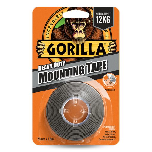 GORILLA MOUNTING TAPE BLACK ČIERNA OBOJSTRANNÁ LEPIACA PÁSKA 2,54cm x 1,52m
