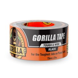 Gorilla Tape Tough & Wide 27M X 73MM Čierna Extra Silná Lepiaca Páska   Gorilla Tape Tough & Wide 27M X 73MM Čierna Extra Silná Lepiaca Páska