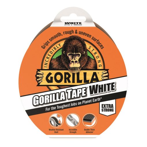 GORILLA TAPE WHITE 32 M X 48 MM Biely EXTRA SILNÁ LEPIACA PÁSKA