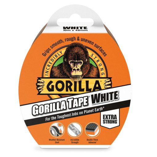 GORILLA TAPE WHITE 11 M X 48 MM Biely EXTRA SILNÁ LEPIACA PÁSKA
