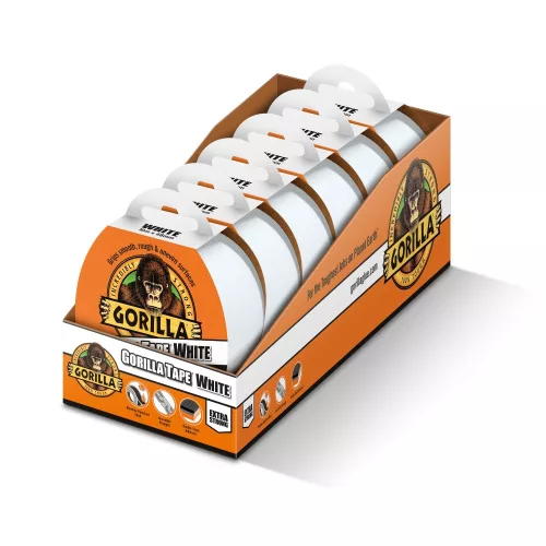 GORILLA TAPE WHITE 11 M X 48 MM Biely EXTRA SILNÁ LEPIACA PÁSKA