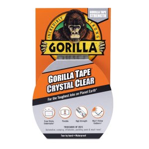   GORILLA TAPE CRYSTAL CLEAR REPAIR 8,2MX48MM VODEODOLNÁ KRYŠTÁLOVO ČISTÁ OPRAVNÁ PÁSKA