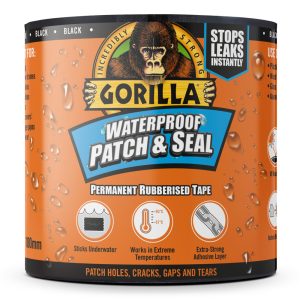   GORILLA WATERPROOF PATCH & SEAL TAPE ČIERNA 3M X 100MM VODEODOLNÁ ZÁPLATOVACIA A TESNIACA PÁSKA