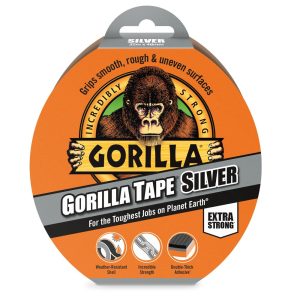   GORILLA TAPE SILVER 32 M X 48 MM Strieborná EXTRA SILNÁ LEPIACA PÁSKA