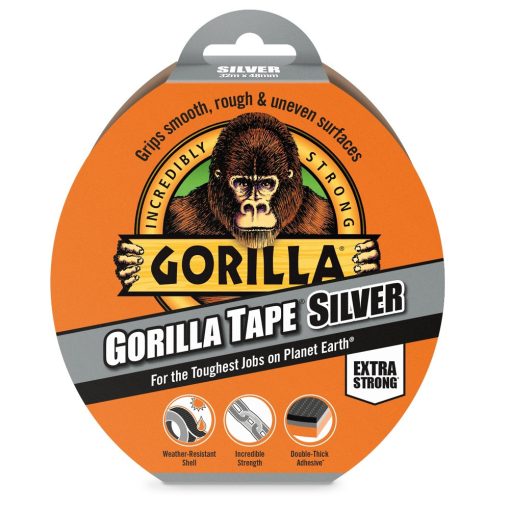 GORILLA TAPE SILVER 32 M X 48 MM Strieborná EXTRA SILNÁ LEPIACA PÁSKA