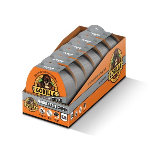 GORILLA TAPE SILVER 32 M X 48 MM Strieborná EXTRA SILNÁ LEPIACA PÁSKA