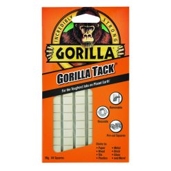 GORILLA TACK ŽIVICOVÉ LEPIDLO V KOCKÁCH NA OPAKOVANÉ POUŽITIE 84 KS/BALENIE   GORILLA TACK ŽIVICOVÉ LEPIDLO V KOCKÁCH NA OPAKOVANÉ POUŽITIE 84 KS/BALENIE
