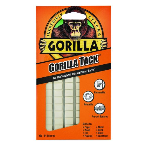 GORILLA TACK ŽIVICOVÉ LEPIDLO V KOCKÁCH NA OPAKOVANÉ POUŽITIE 84 KS/BALENIE