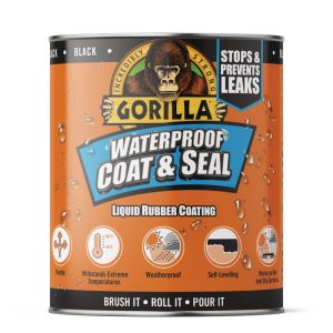   Gorilla Coat & Seal Vodotesný Náter a Tesnenie Čierny 473ml