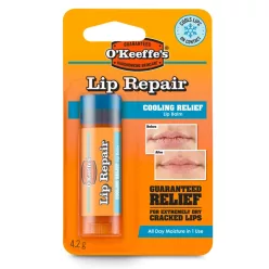 O’Keeffe’s Lip Repair Cooling Relief hűsítő ajakbalzsam csomagolása száraz ajkakra 4,2 g