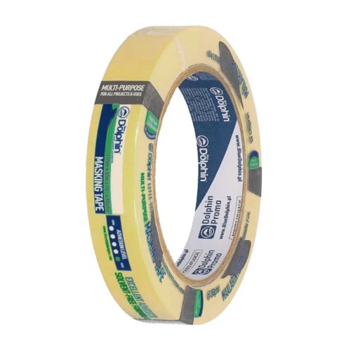 Blue Dolphin vysokovýkonná maliarska maskovacia páska 19 mm × 50 m – žltá