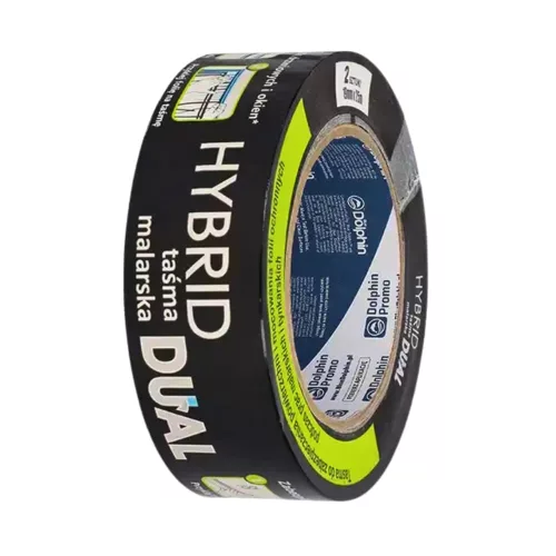 Blue Dolphin HYBRID DUAL obojstranná maliarska a maskovacia páska 19 mm × 25 m, pre profesionálne maliarske práce