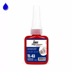 EMS Force TL-43 stredne pevný zaisťovač skrutiek a závitov 15 ml pre rozoberateľné závitové spoje.