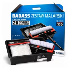   Blue Dolphin BADASS maliarska súprava 37 cm – s valčekom Killer, rámom Y-Frame a 8 l maliarskou vaničkou