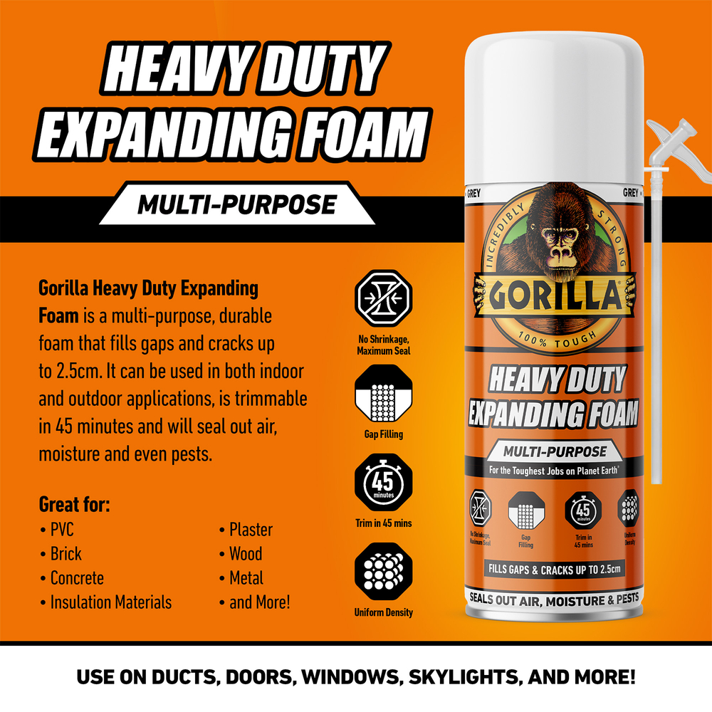 Gorilla expanding foam technical sheet