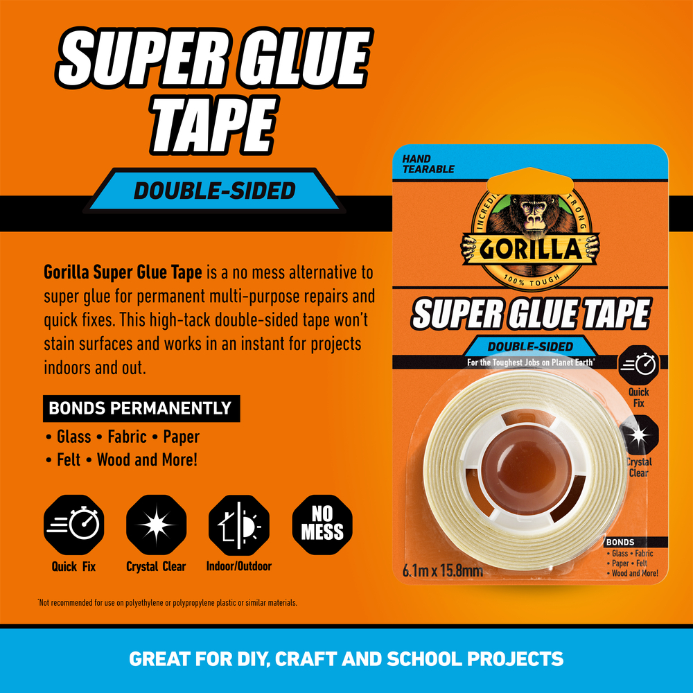 Gorilla Super Glue Tape Technical Sheet