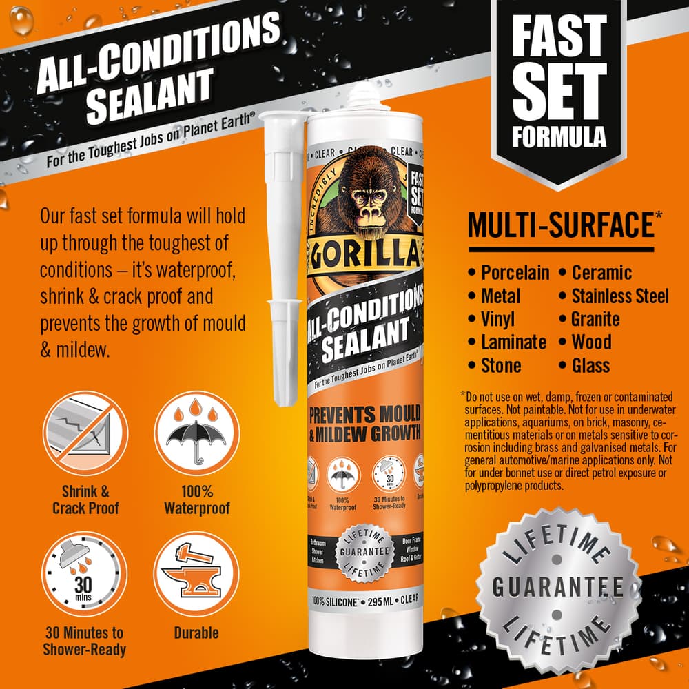 Gorilla All Conditions Sealant technical sheet