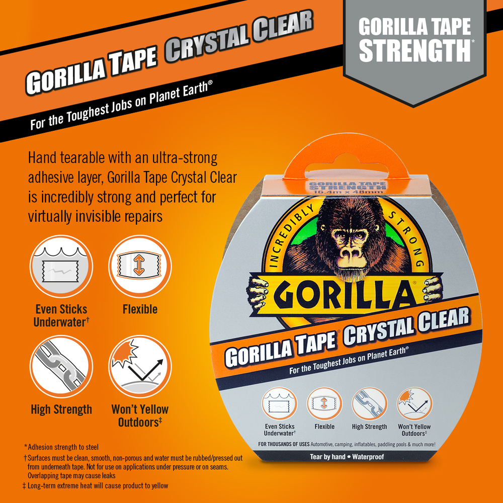 Gorila Tape Crystal Clear Ragasztószalag Adatlap