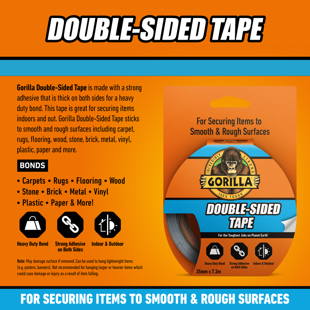 Gorilla Double Sided Tape Technical Sheet