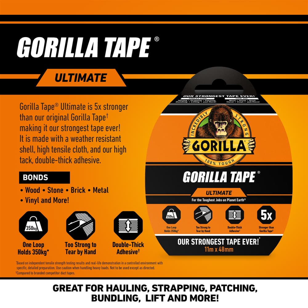 Gorilla Tape Ultimate technical sheet 
